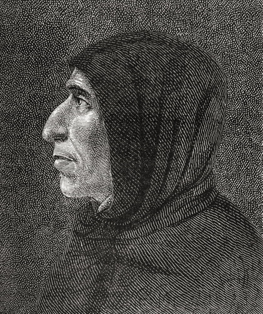 Girolamo Savonarola 1452 Canvas Art - Ken Welsh Design Pics (28 x 32)