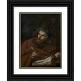 thumbnail image 1 of Girolamo Troppa 14x18 Black Ornate Wood Framed Double Matted Museum Art Print Titled - Virgil (1664-1667), 1 of 5