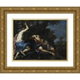 thumbnail image 1 of Girolamo Troppa 18x14 Gold Ornate Wood Frame and Double Matted Museum Art Print Titled - Mercury Killing Argus (1650 - 1706), 1 of 4