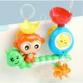 Girony Bath Toys for Toddler 1 2 3 Years Old Boys Girls,Lovely Monkey Caterpillar Bathtub Pool