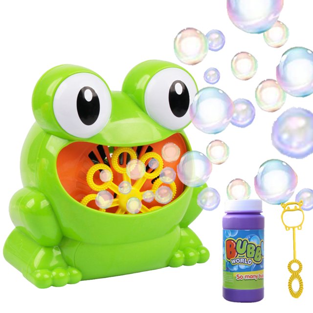 Girony Bubble Machine, Automatic Frog Bubble Blower Toys for Toddlers