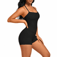 thumbnail image 1 of Girony Women Halter Tank Yoga Outfit Set, Square Neck Workout Cami Top & High Waist Athletic Biker Shorts, Soft Stretch Activewear for Gym Fitness, 1 of 4