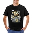 thumbnail image 1 of Girrafe Drummer Men’s Graphic T-shirt Vintage Short Sleeve Sport Tee Black XL, 1 of 2