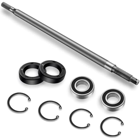 Gisafai Golf Cart Rear Axle Shaft with Bearing Seal Kit Driver Side or Passenger Side Compatible with EZGO Electric Models 1994-2013 OEM 20377G11 Replacement Parts Accessories