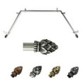 thumbnail image 1 of Gisela 13/16" Bay Window curtain rod 20"-36", 38"-72" - Satin Nickel,(ABay-07-5), 1 of 5