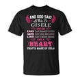 thumbnail image 1 of Gisele Name And God Said Let There Be Gisele TShirt, 1 of 6