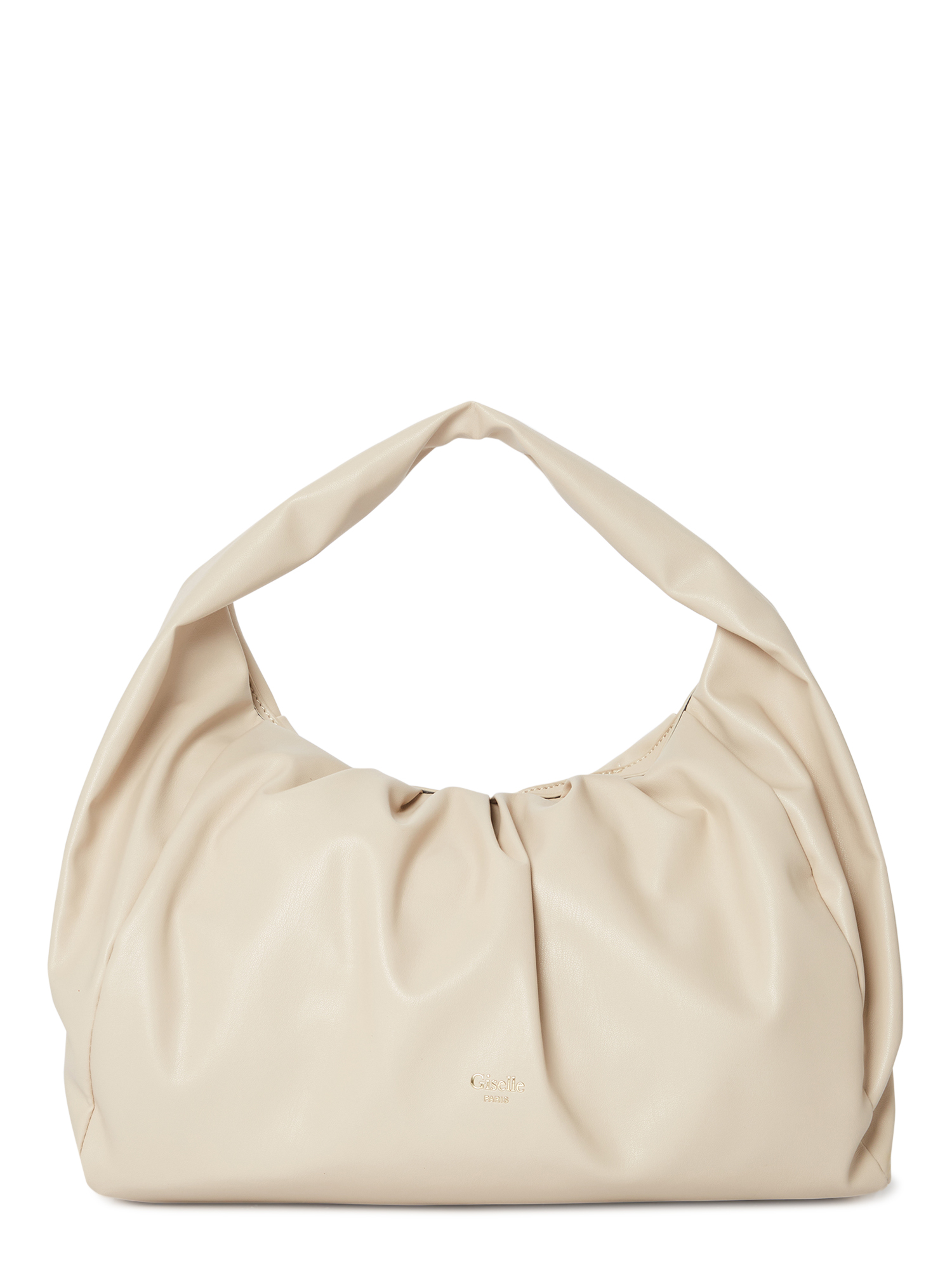 Giselle Paris Women's Adele Vegan Leather Ruched Shoulder Bag - image 1 of 5