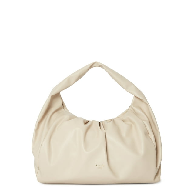 Giselle Paris Women's Adele Vegan Leather Ruched Shoulder Bag