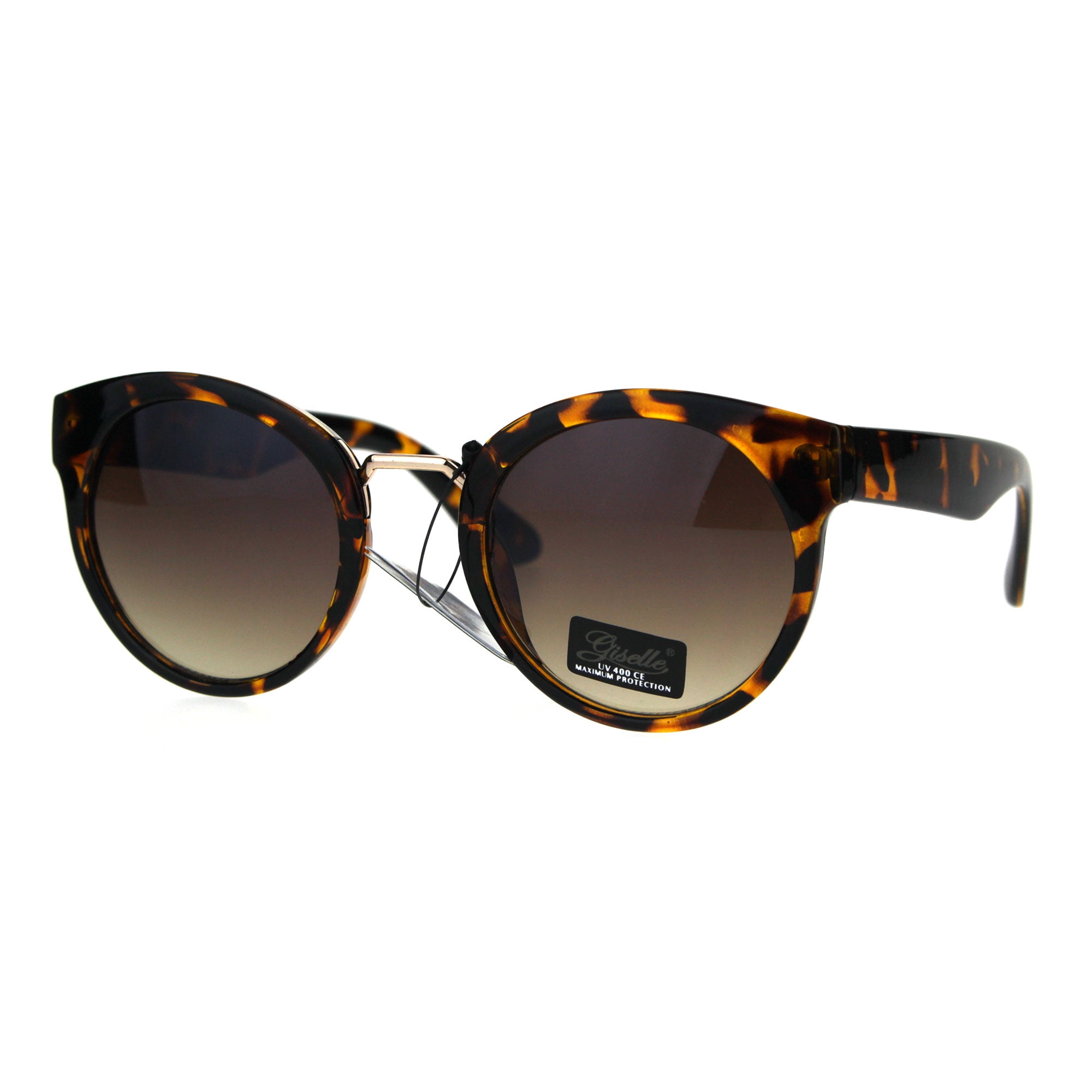 Giselle Round Women’s Sunglasses - Brown Gradient Lenses Rose Colored Sunglasses Giselle Retro Round Sunglasses  main image 3