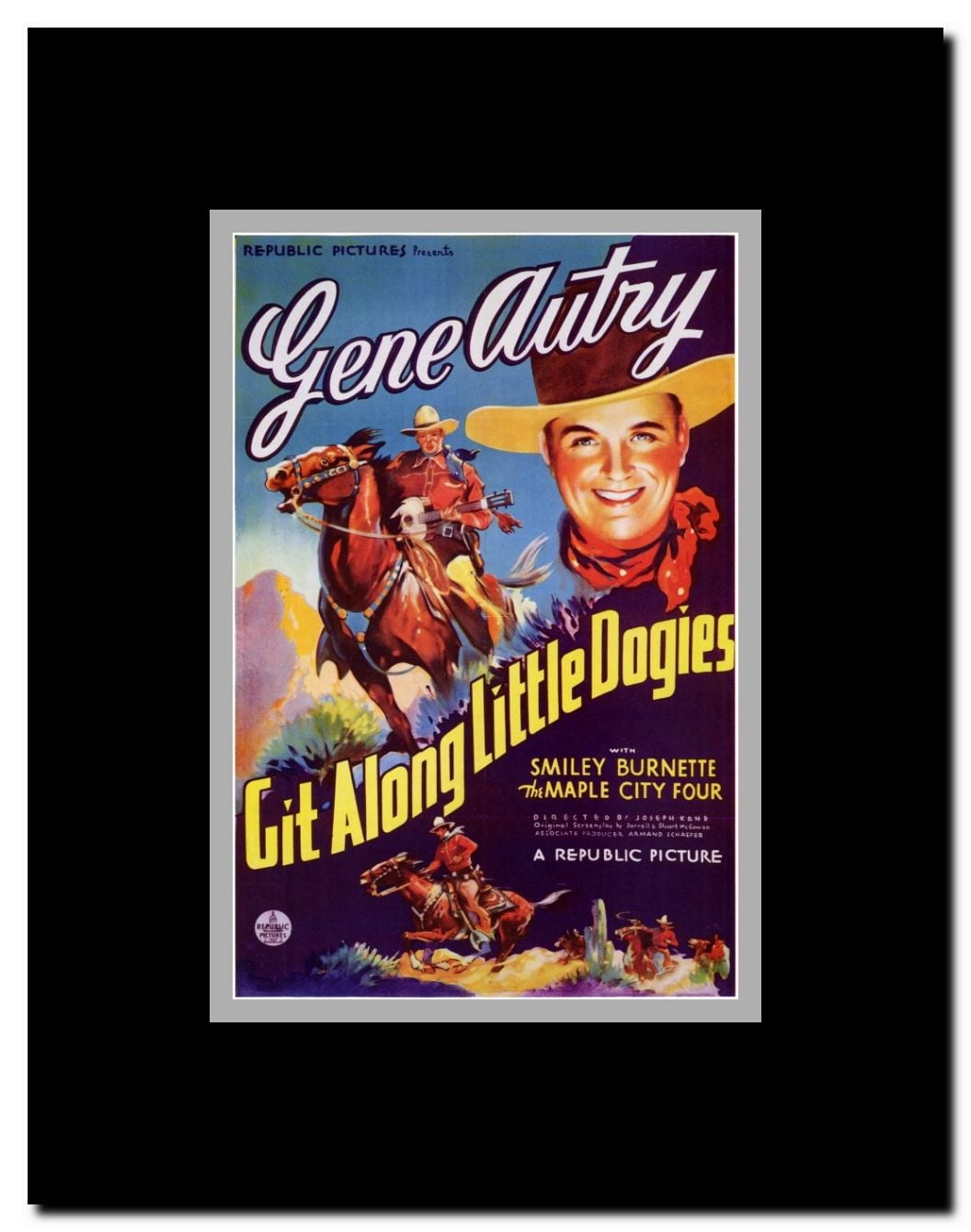Git Along Little DogiesGit Along Little Dogies Framed Movie Poster