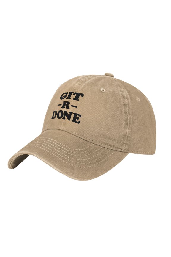 Git -R- Done Adult Adjustable Classic Washed Casquette Cap Hat Baseball Cap For Man For Woman