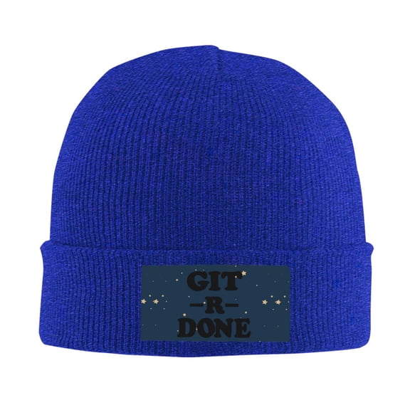 Git -R- Done Men Women Knitted Hat Adult Knit Beanie For Fall Winter Knit Hat Cap