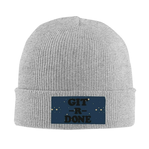 Git -R- Done Men Women Knitted Hat Adult Knit Beanie For Fall Winter Knit Hat Cap