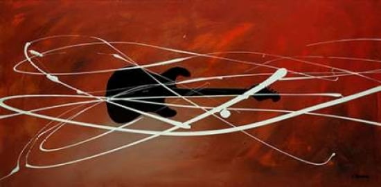 Gitarre Canvas Art - Carmen Guedez (24 x 48)