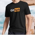 thumbnail image 1 of Github - Prnhub version Logo Active T-Shirt Funny Size S to 5XL, 1 of 2