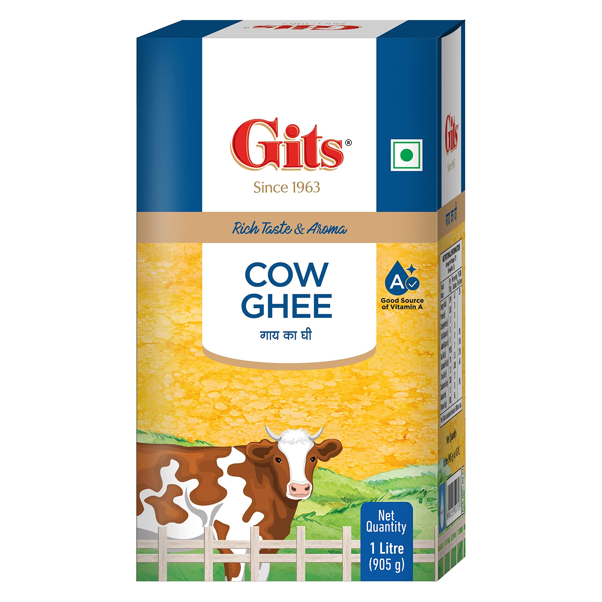 Gits Cow Ghee, Desi Ghee, 1L