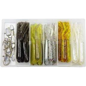Gitzit Fat Tubes Assortment 3.5'' (25)Tubes (10)Jigheads 35pc
