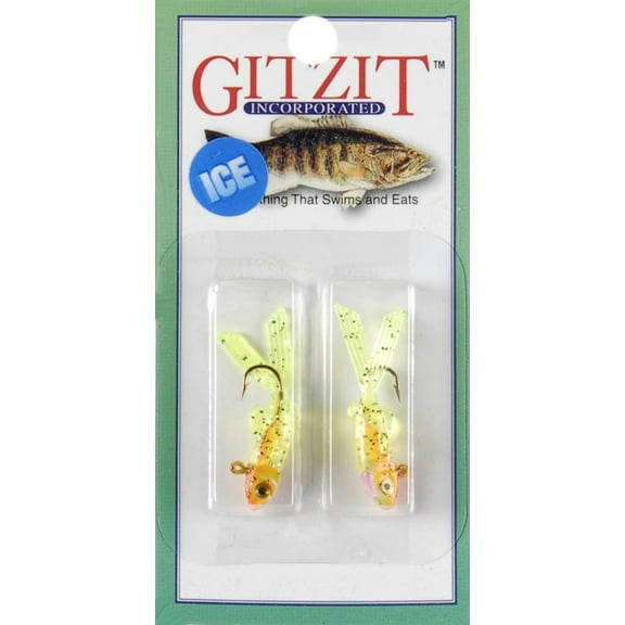 Gitzit Little Tough Guys Micro 1/25oz Orange/Chart 2pk