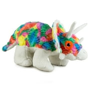 Gitzy 18 inch Plush Tie Dyed Triceratops
