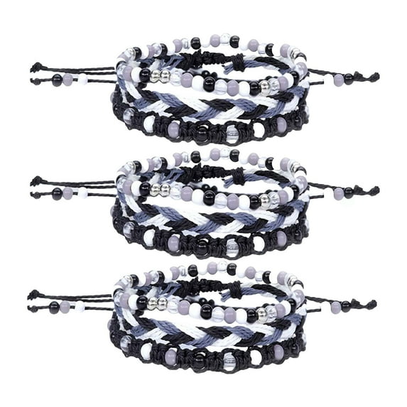 Giugt 12Pcs Bracelets for Teen Girls - Friendship Accessories for Kids and Preteen Parties 3PCS