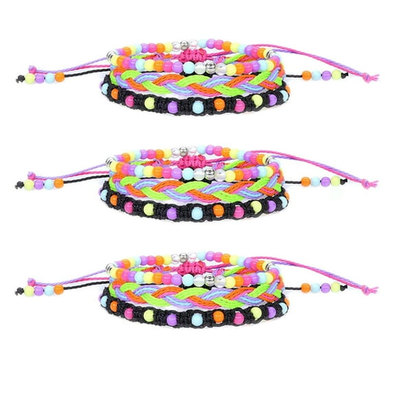 Giugt 12Pcs Friendship Bracelets for Teen Girls - Kids Party Accessories for -Teen Girls 3PCS