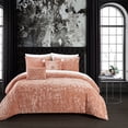 thumbnail image 1 of Giuliana 5 Piece Comforter Set Crinkle Crushed Velvet Bedding, 1 of 8