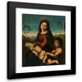 thumbnail image 1 of Giuliano Bugiardini 12x14 Black Modern Framed Museum Art Print Titled - Madonna and Child with Saint John the Baptist, 1 of 5