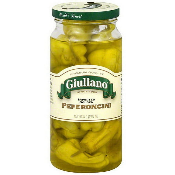 Giuliano Golden Peperoncini, 16 oz (Pack of 6)