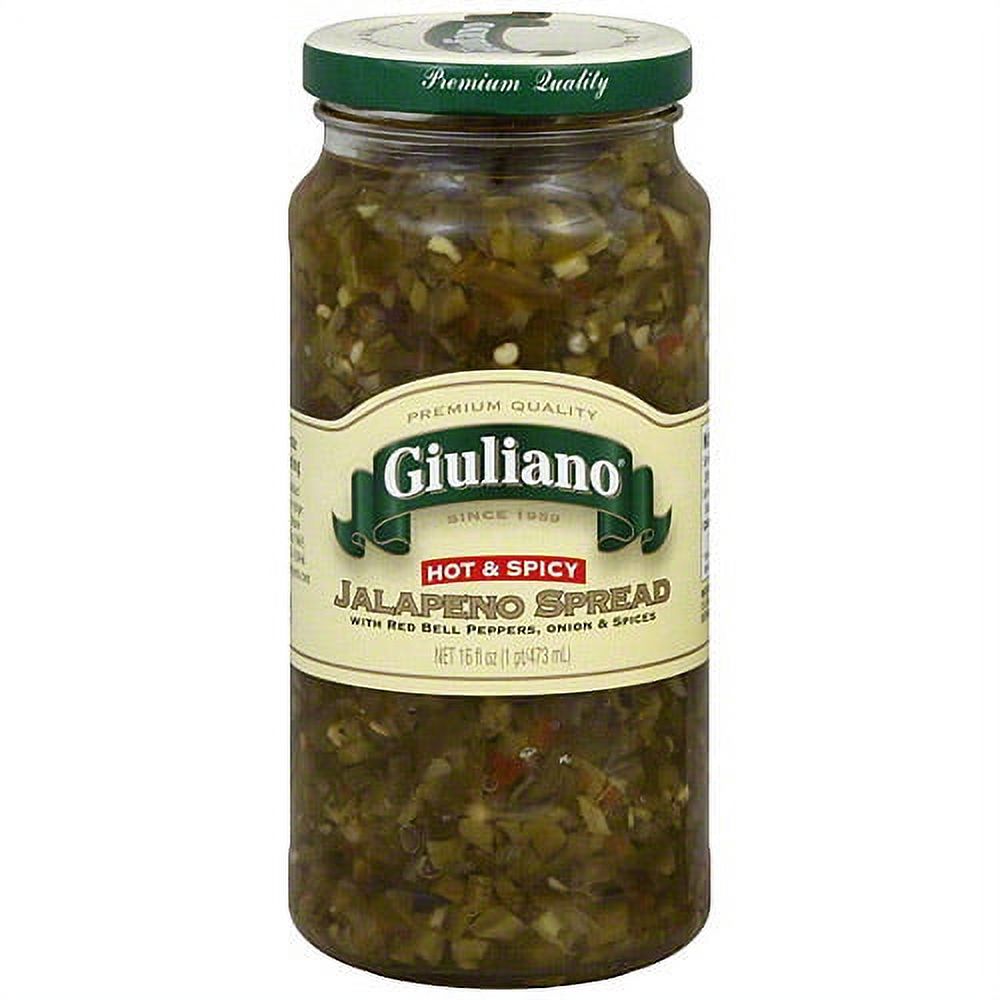 Giuliano Hot & Spicy Jalapeno Spread With Red Bell Peppers, 16oz (Pack of 6) - image 1 of 1