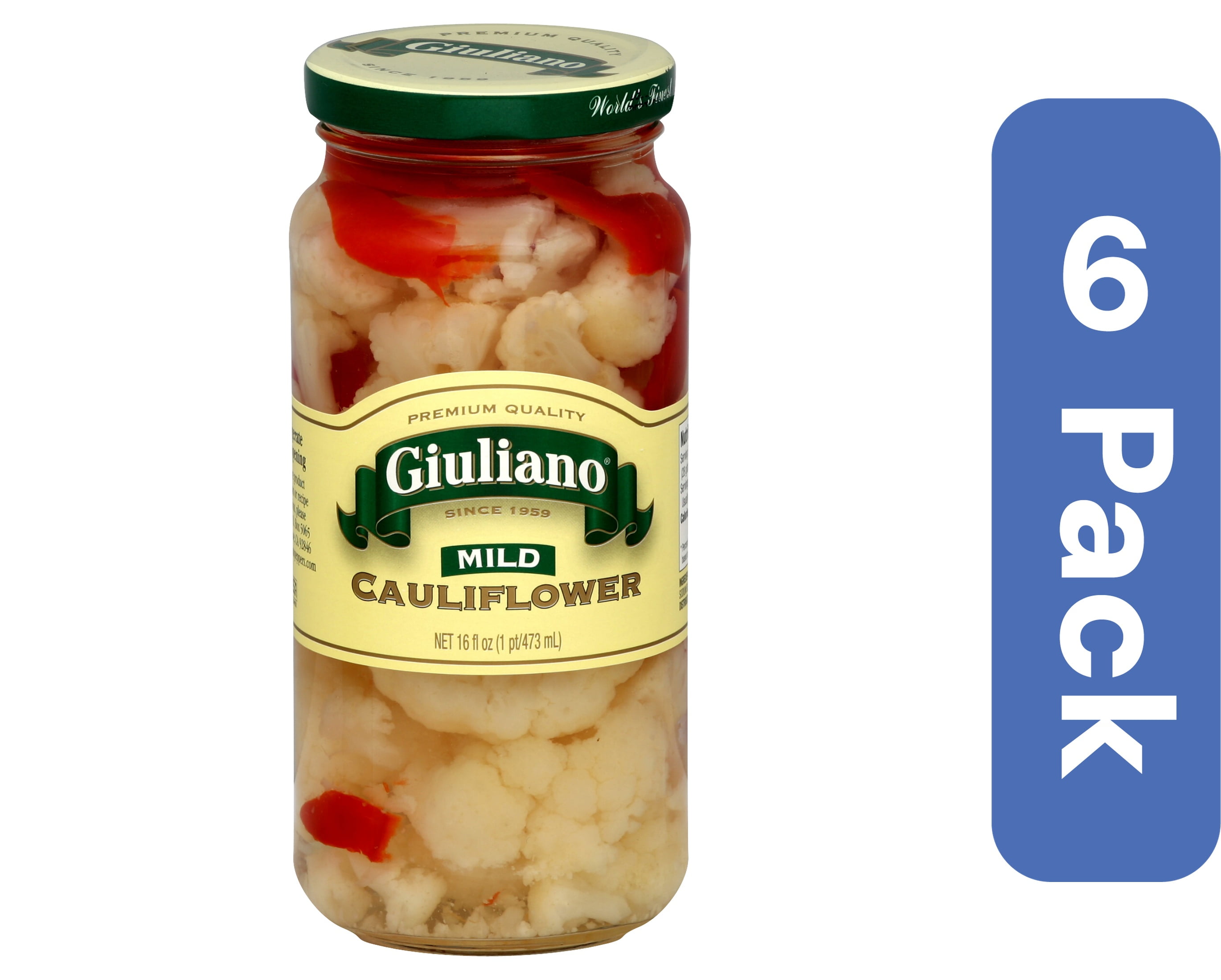 Giuliano Mild Cauliflower 16 oz (Pack Of 6)