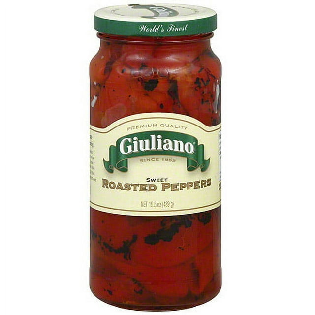 Giuliano Sweet Roasted Peppers, 15.5 oz (Pack of 6)