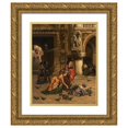 thumbnail image 1 of Giuliano Zasso 20x24 Gold Ornate Framed and Double Matted Museum Art Print Titled - On the Piazza San Marco, 1 of 4
