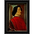 thumbnail image 1 of Giuliano de' Medici 19x24 Black Ornate Wood Framed Canvas Art by Botticelli, Sandro, 1 of 2