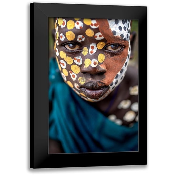Giuliobertocci 11x14 Black Modern Framed Museum Art Print Titled - Surma Ethnic