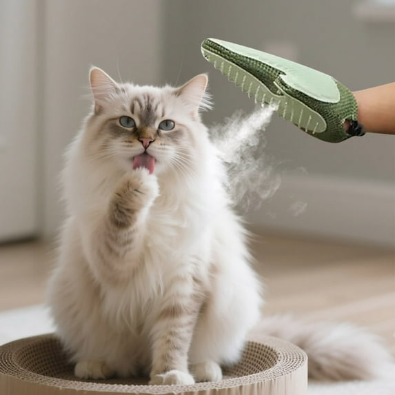 Giumcul 3 in 1 Pet Brush for Dogs, Cats and Rabbits, with Spray, Bathing Supplies, Remover and Grooming Glove, Easy to Use and Clean, Comfortable and Large Size 7.87*5.52in