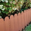 Giunmcul 10 Pcs Garden Fence Edging, Plastic Lawn Border for Flower Beds, Decorative Plant Protection, Easy Connect Landscape Design, Green