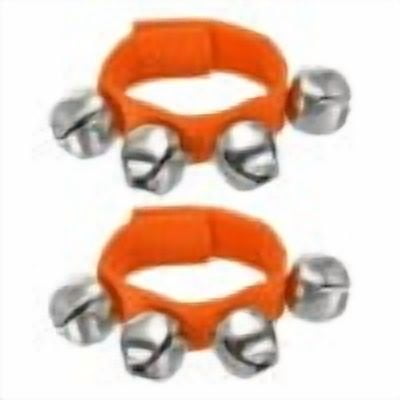 Giunmcul 2PCS Wrist Ankle Bells with 4 Bells Each for Dance percussion Parties and Christmas Celebrations