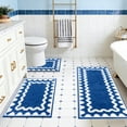 thumbnail image 1 of Giunmcul 3 Piece Bathroom Rug Set Microfiber Bath Mat Set Includes Long Runner and U Shape Toilet Mat Soft Absorbent Non Slip Machine Washable Home Decor 3 Pack, 1 of 6
