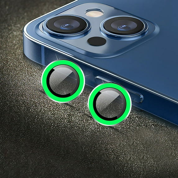 Giunmcul up to 45% Off Suitable for IPhone14 (6.1inch)/14 Plus (6.7inch) Camera Lens Protector Anti-Scratch HD Tempered Glass Metal Camera Screen Protector Luminous