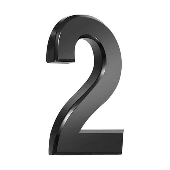 Giunmcul up to 50% Off 3 Inch Black Modern House Numbers Mailbox Numbers 0-9 Self-Adhesive Street Door Home Address Metal Numbers for Outside Or Inside Signs Easy Install