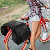 Giunmcul up to 50% Off Bike Hanging Bag Bike Rear Rack Bag, Large Capacity Bike Trunk Bag, Bike Saddle Shopping Bag, Support Width Less Than 13 Inches Of The Bike Frame