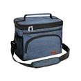 thumbnail image 1 of Giunmcul 50% Off Clear Insulated Lunch Bag for Women Men Reusable Lunch Box for Office Picnic Hiking Beach Leakproof Cooler Tote Bag Organizer with Adjustable Shoulder Strap, 1 of 5