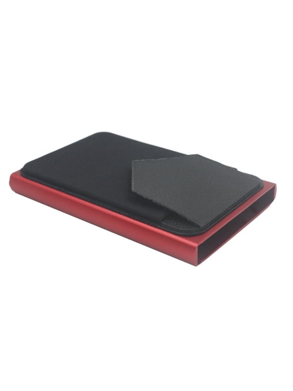50% Off Clear Aluminum Automatic Card Push Box Belt Cover Anti-theft Bank Card RFID Card Box