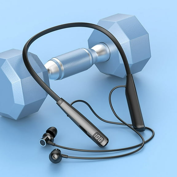 Giunmcul 50% Off Clear Bluetooth Headset Neck Neck Type Wireless Sports Extra Long Standby Life Noise Reduction