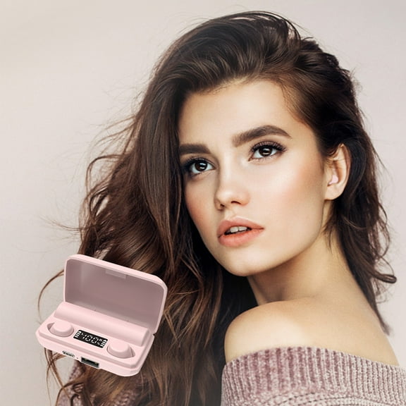 Giunmcul 50% Off Clear Digital Power Bluetooth Headset Mini Invisible Binaural Sleep Headset-long Range Bluetooth Headset