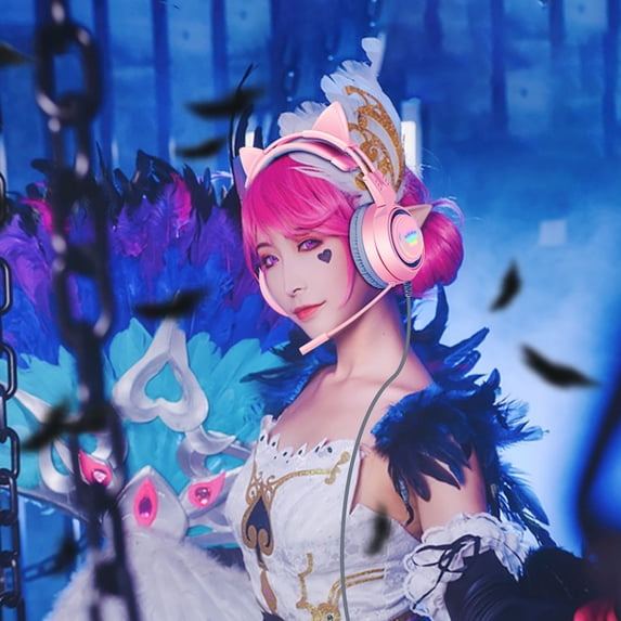 Giunmcul 50% Off Clear Ear Gradual Streaming Game Computer Headset Wired Headphone E-sports Headset