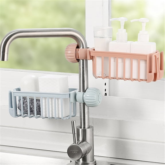 Giunmcul 50% Off Clear Faucet Storage Rack Shelf Dr Ain Hanging Basket Bathroom Soap Dish