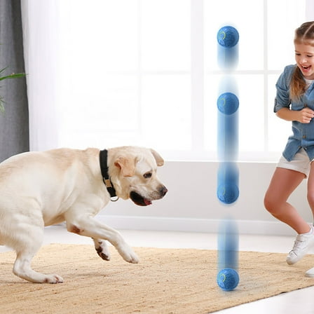 Giunmcul 50% Off Clear Interactive Dog Toys Dog 2025 New Motion Activated Automatic Rolling Toy for Small/Medium Dogs USB Rechargeable