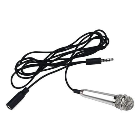 Giunmcul 50% Off Clear Mini Karaoke Condenser Microphone for Phone Computer Mini Microphone