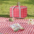 thumbnail image 1 of Giunmcul 50% Off Clear Outdoor Large Capacity Picnic Bag Camping Picnic Basket Travel Picnic Bag Portable Bento Bag Thermal Insulation Bag, 1 of 5